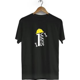 Hero Tasarım BLL1416 Siyah 1 Mayıs Bisiklet Yaka Kısa Kollu Erkek T-shirt