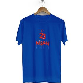 Hero Tasarım BLL1419 23 Nisan Bisiklet Yaka Kısa Kollu Lacivert T-shirt