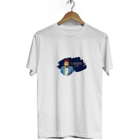 Hero Tasarım BLL1505 1.Abdulhamid Bisiklet Yaka Kısa Kollu Beyaz T-shirt