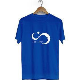 Hero Tasarım BLL1517 1881-1938 Bisiklet Yaka Kısa Kollu Lacivert T-shirt