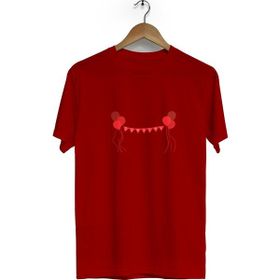 Hero Tasarım BLL1539 23 Nisan Bisiklet Yaka Kısa Kollu Bordo T-shirt