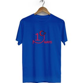 Hero Tasarım BLL1540 Lacivert 19 Mayıs Bisiklet Yaka Kısa Kollu Erkek T-shirt