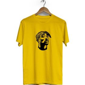 Hero Tasarım BLL1692 2Pac Bisiklet Yaka Kısa Kollu Sarı T-shirt