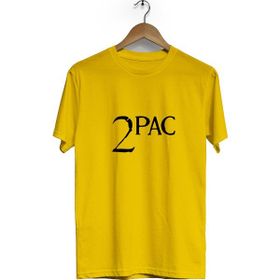 Hero Tasarım BLL1698 2Pac Bisiklet Yaka Kısa Kollu Sarı T-shirt