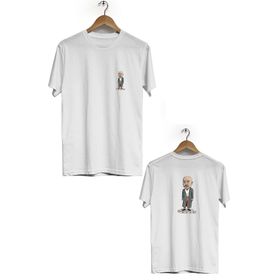 Hero Tasarım BLL170 Beyaz Eşkıya Şener Şen Ön Arka Baskılı Bisiklet Yaka Kısa Kollu Erkek T-shirt