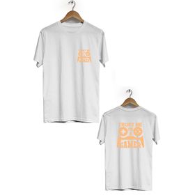 Hero Tasarım BLL1724 Beyaz Gamer Ön Arka Baskılı Bisiklet Yaka Kısa Kollu Erkek T-shirt