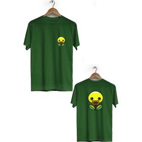 Hero Tasarım BLL1778 Haki Ördek Ön Arka Baskılı Erkek T-shirt