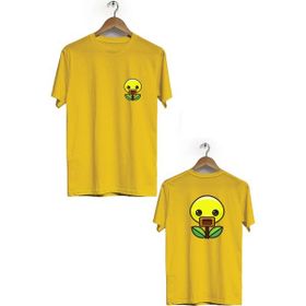 Hero Tasarım BLL1778 Sarı Ördek Ön Arka Baskılı Erkek T-shirt