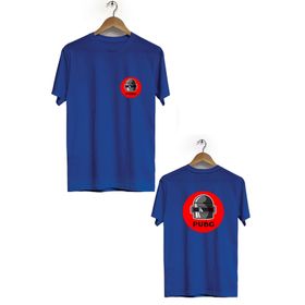 Hero Tasarım BLL1815 Lacivert Pubg Ön Arka Baskılı Bisiklet Yaka Erkek T-shirt