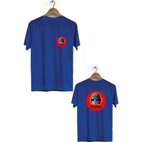 Hero Tasarım BLL1815 Lacivert Pubg Ön Arka Baskılı Bisiklet Yaka Erkek T-shirt