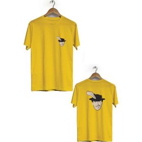 Hero Tasarım BLL188 Sarı Turist Ömer Ön Arka Baskılı Erkek T-shirt