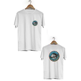 Hero Tasarım BLL1909 Beyaz The Universe Ön Arka Baskılı Erkek T-shirt