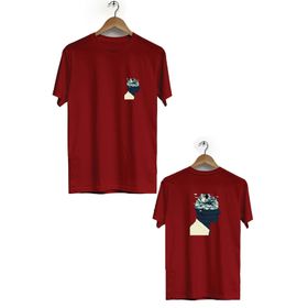 Hero Tasarım BLL234 Bordo Erkek T-shirt