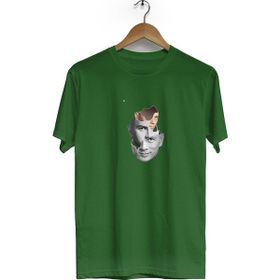 Hero Tasarım BLL240 3 Boyutlu Yüz Bisiklet Yaka Kısa Kollu Haki T-shirt