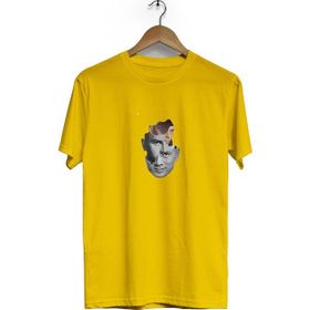 Hero Tasarım BLL240 3 Boyutlu Yüz Bisiklet Yaka Kısa Kollu Sarı T-shirt