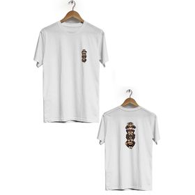 Hero Tasarım BLL2401 3 Maymun Bisiklet Yaka Kısa Kollu Beyaz T-shirt