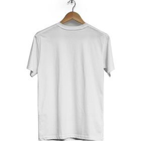 Hero Tasarım BLL2805 Beyaz Şehadet Ön Arka Baskılı Bisiklet Yaka Kısa Kollu Erkek T-shirt