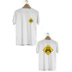 Hero Tasarım BLL2872 Beyaz Gamer Zone Ön Arka Baskılı Bisiklet Yaka Kısa Kollu Erkek T-shirt
