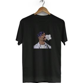 Hero Tasarım BLL3009 2Pac Bisiklet Yaka Kısa Kollu Siyah T-shirt