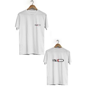 Hero Tasarım BLL3033 1 Şarj Bisiklet Yaka Kısa Kollu Beyaz T-shirt