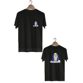Hero Tasarım BLL3280 Siyah Dead inside Ön Arka Baskılı Bisiklet Yaka Erkek T-shirt