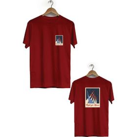 Hero Tasarım BLL583 Bordo Erkek T-shirt