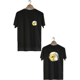 Hero Tasarım BLL701 Siyah Kurban Bayramı Ön Arka Baskılı Bisiklet Yaka Kısa Kollu Erkek T-shirt