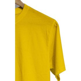 Hero Tasarım BLL853 Sarı Şaşkın Panda Ön Arka Baskılı Bisiklet Yaka Kısa Kollu Erkek T-shirt