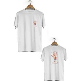 Hero Tasarım BLL894 Beyaz Erkek T-shirt