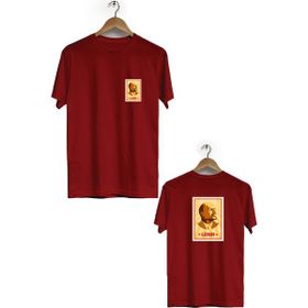 Hero Tasarım BLL954 Bordo Erkek T-shirt