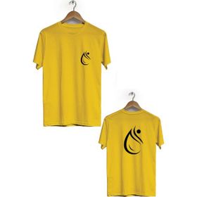 Hero Tasarım BLL998 Sarı Mevlana Ön Arka Baskılı Bisiklet Yaka Kısa Kollu Erkek T-shirt
