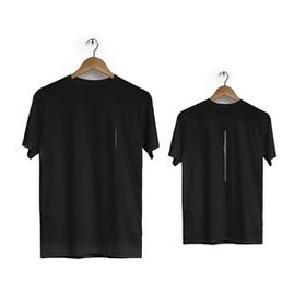 Herotasarım BLL1400 Siyah İp Ön Arka Baskılı Bisiklet Yaka Kısa Kollu Erkek T-Shirt