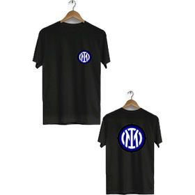 Herotasarım BLL2746 Siyah İnter Ön Arka Baskılı Bisiklet Yaka Kısa Kollu Erkek T-Shirt