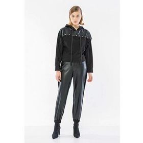 Herotasarım Siyah Baskılı Sweatshirt