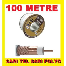 Herz RG6U6 100 m Beyaz Uydu Anten Kablosu