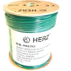 Herz RG6U6 300 m Yeşil Uydu Anten Kablosu