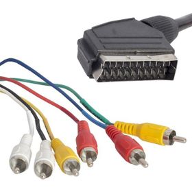 Herz Scart 6 Rca Stereo Standart 1.5 Metre Kablo