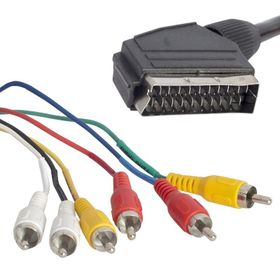 Herz Scart 6 Rca Stereo Standart 1.5 Metre Kablo