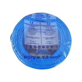 Hes H07V-K 1.5 mm Mavi Nyaf Çok Telli Halojen Free Kablo
