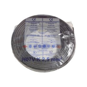 Hes H07V-K 2.5 mm Siyah Nyaf Çok Telli Halojen Free Kablo