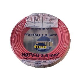 Hes H07V-U Nya 2,5 mm Kırmızı Kablo