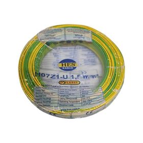 Hes H07Z1-U Halojen Free Nya 1,5 mm Sarı Yeşil Kablo