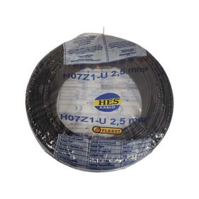 Hes H07Z1-U Halojen Free Nya 2,5 mm Siyah Kablo