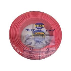 Hes H07Z1-U Halojen Free Nya 4 mm Kırmızı Kablo