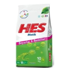 Hes Matik Beyazlar ve Renkliler 10 kg Çamaşır Deterjanı
