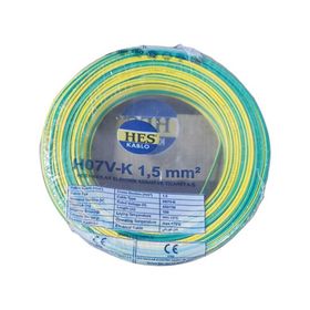 Hes Nyaf 1,5 mm Sarıyeşil H07V-K Güç Kablosu