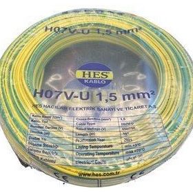 Hes Sarı Yeşil 1.5 mm 100 mt Nya Kablo