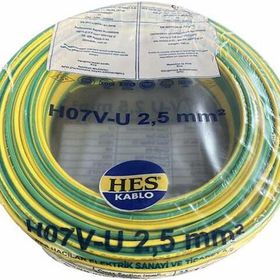 Hes Sarı Yeşil 2.5 mm 100 mt Nya Kablo