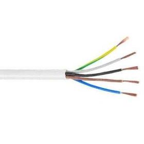 Hes TTR H05VV-F 5x4 mm2 Beyaz 100'lük Güç Kablosu