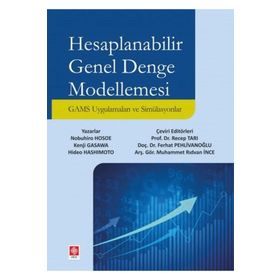 Hesaplanabilir Genel Denge Modellemesi Nobuhiro Hosoe Kenji